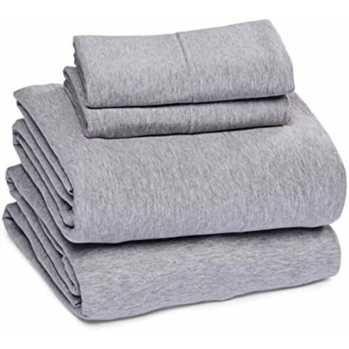 Ensemble de draps en jersey de coton Queen 3 pièces 1