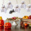 6 stk Halloween-spøkelsespynt 7,5 cm flanell 5