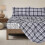 Cal King Flannel Sheet Set 100% Double Brushed Cotton 4-Pc 4