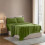 Ensemble de draps en microfibre pour lit queen, 4 pièces, poches profondes 1