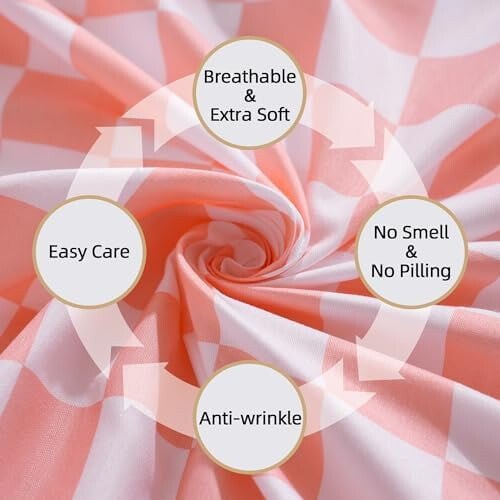 Twin Checkered Flag Bed Sheet Set – Brushed Microfiber, 2
