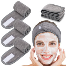 Στήριγμα προσώπου Spa Head Wrap Headband4Counts Stretch Towel για μπάνιο, μακιγιάζ και αθλητισμό