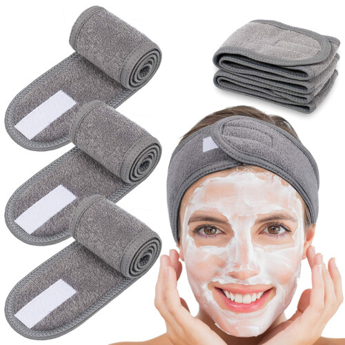 Στήριγμα προσώπου Spa Head Wrap Headband4Counts Stretch Towel για μπάνιο, μακιγιάζ και αθλητισμό