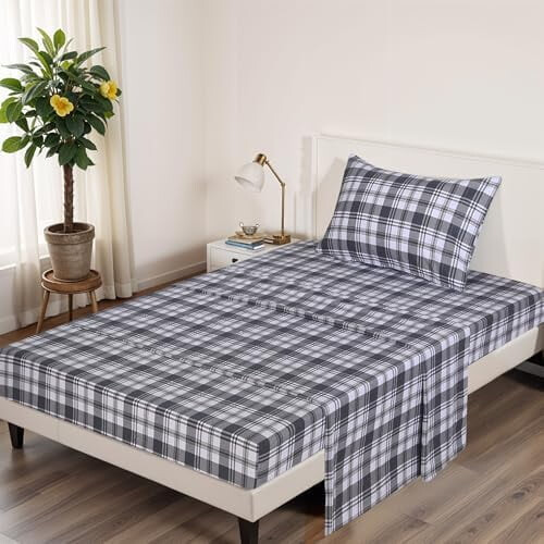 Σετ σεντόνια Flannel Twin XL – Μαλακό διπλά βουρτσισμένο βαμβάκι, με βαθιές τσέπες (έως 1