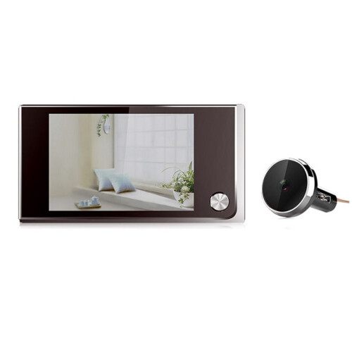Tela LCD de 3,5 Polegadas, Olho Mágico de Porta, Câmera Digital de Segurança Residencial, Lente  Angular 1