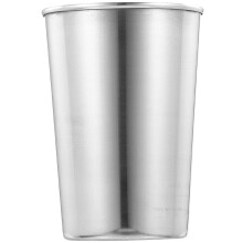 Gobelet en acier inoxydable pour salle de bain, brosse à dents, eau, boissons, bière (Argent, 180 ml)
