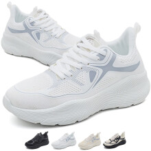 Oddychające, ortopedyczne buty sportowe z siateczki dla kobiet, modne buty do chodzenia, buty sportowe z podparciem łuku stopy i antypoślizgową