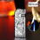 Windproof metal lighter double flame refillable 7