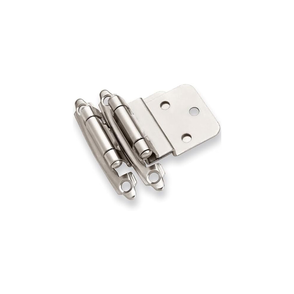 3/8" Inset Cabinet Hinges Brushed Nickel 10 Pair 9401284893523