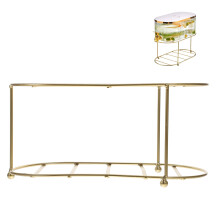 Support distributeur de boissons en fer doré 33 x 18 x 16 cm