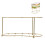 Support distributeur de boissons en fer doré 33 x 18 x 16 cm 1