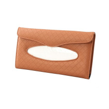 Porta-lenços de couro para carro (2 unidades), porta-guardanapos, capa para lenços de papel, porta-máscara para carro.