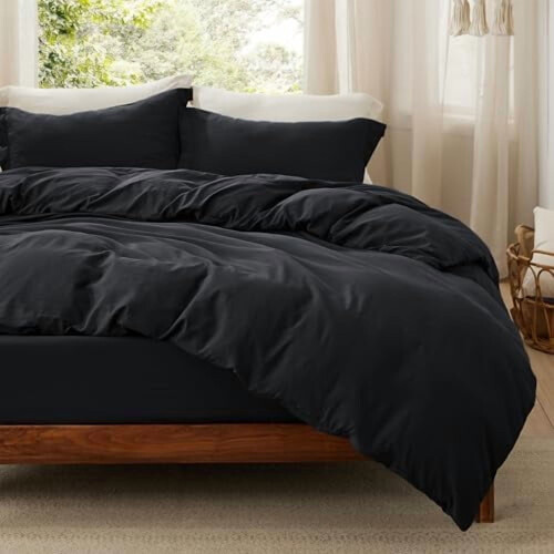 Housse de couette King – Microfibre douce prélavée, fermeture éclair