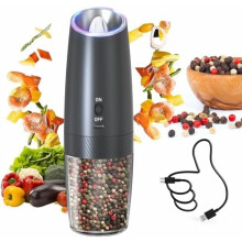 Electric Pepper Grinder Rechargeable with LED Light 135ml