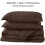 Queen Quilt Set Chocolate Geometric Diamond Stitched 7
