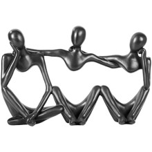 Statue du Penseur en or, sculpture en résine pour la décoration de la maison ou du bureau, compatible avec les intérieurs modernes – Corps en