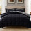 Lavendelkleurige polyester dekbedset (queensize, 3-delig) 1