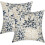 Housses de coussin en coton et lin 45 x 45 cm, lot de 2 1