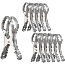 Beach Towel Clips,10 Packs 4.33" Pool Cover Clips,Beach Chair Clips,About Ground Pool Cover Clamps for Cruise,Boat,Blanket,Quilt,Lounge