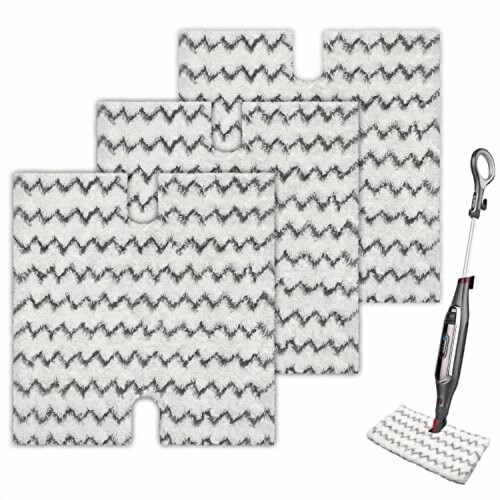 Shark Steam Mop Replacement Pads Washable 3-Pack