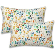 Housses de coussin décoratives en polyester, 45 x 45 cm (18 x 18 pouces), lot de 2