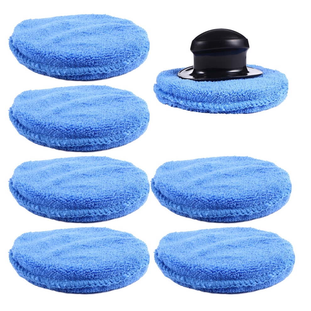 8Pcs Car Wax Applicator Pads With Handle - Detailing Tool For Suvs, Trucks 9499224830752