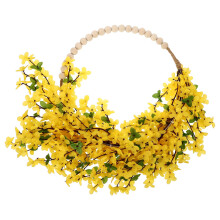 Fagyöngy koszorú sárga háztulajdonosoknak, kör alakú, elegáns dizájnnal, 1 szett, 15,0 x 15,0 x 1,2 hüvelyk