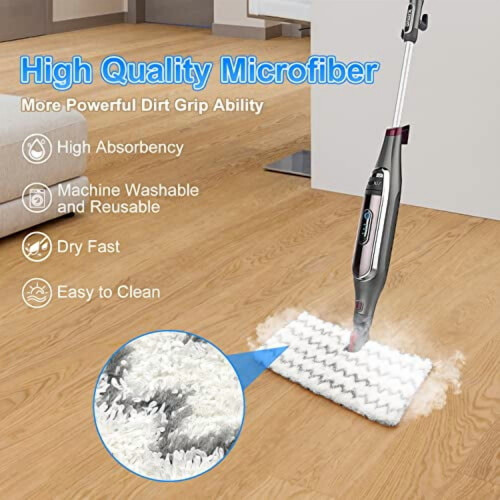 Shark Steam Mop Replacement Pads Washable 3-Pack 2