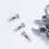 OUNONA 25 Sets Thread Expansion Nut Threaded Insert Internal Bolts Silver 6