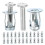 OUNONA 25 Sets Thread Expansion Nut Threaded Insert Internal Bolts Silver 5