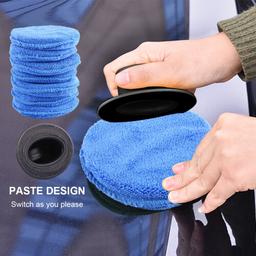 Car Wax Applicator Pads with Handle 8pcs 1