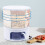 360 Rotating Grain Dispenser – 6-Compartment, 24lbs Capacity, Transparent PET, Easy Access, Space-Saving Kitchen Organizer 3