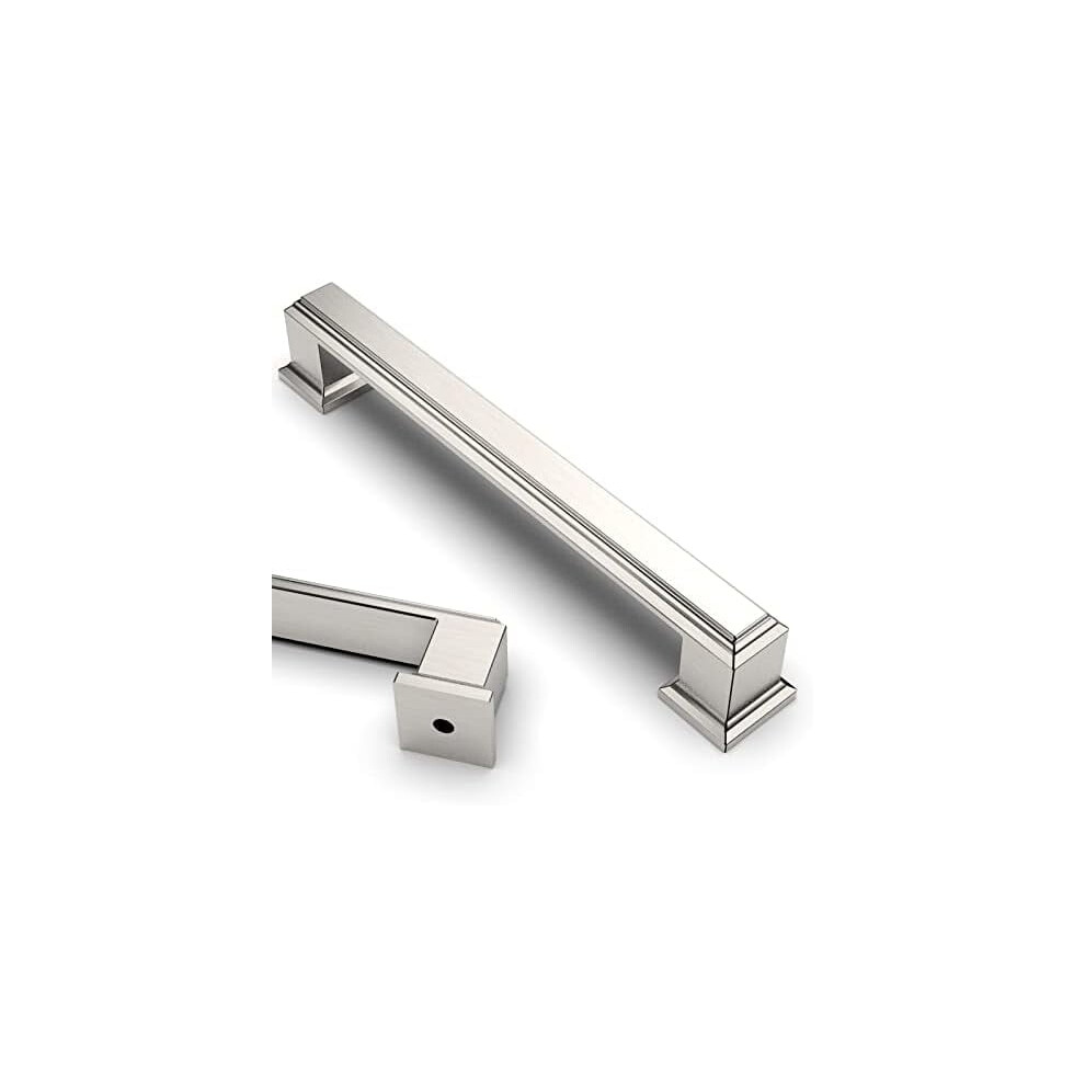 5 Pack 5 Inch(128Mm) Brushed Satin Nickel Kitchen Cabinet Handles Cabinet Pulls Kitchen Cabinet Hardware For Cupboard Drawer Pulls 9499224831414