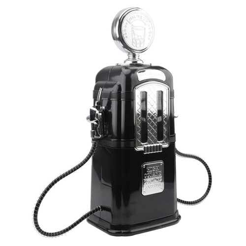 Distributeur de boissons à double pompe à essence noir