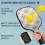 Σετ κουπιών Pickleball από fiberglass με λουλούδια, 2 μπάλες και τσάντα, συμβατό με παιχνίδι 4