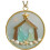 AuroraX julekrybbe-ornament i sjøglass 7,6 cm 2