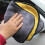 Serviette de nettoyage et de lavage de voiture bicolore à surface bicolore, double usage 4