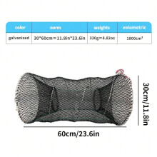 Portable Foldable Fishing Trap, Compact for Backpacking, Camping & Survival Gear