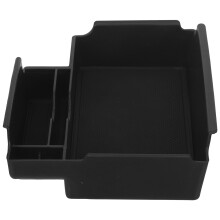 HOOWIFFY Organizer-Box für das Armaturenbrett, schwarzer Kunststoff, Aufbewahrungsbehälter für Autozubehör