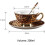 Ceramic Tea Coffee Cup for Home Kitchen Wedding (Leopard Pattern) 7