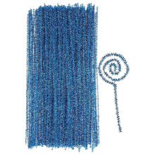 100 Pcs Glitter Strips Craft Supplies Pipe Cleaning Kit Pipe Cleaners Chenille Stem Crafting DIY Accessories Child