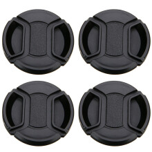 4pcs Camera Lens Cover Center Pinch Protector Durable Lens Shield for DSLR Cameras Keeps Lenses Safe from Debris