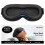 3D Weighted Eye Mask Memory Foam 100% Blackout 1