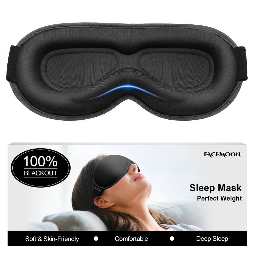 3D Weighted Eye Mask Memory Foam 100% Blackout