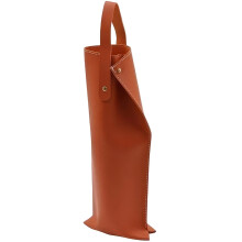 Sac cadeau en cuir PU pour vin, réutilisable, pour champagne ou bière, porte-bouteille portable en cuir pour une bouteille.