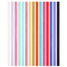 ULTNICE Ruban élastique extensible et flexible à tricoter soi-même de 15 m, élastiques pliables pour chouchous, bandeaux et nœuds pour cheveux