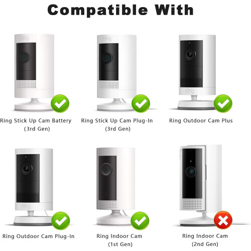 Supporto da parete per telecamera compatibile con Ring Outdoor Cam2-Pack 1