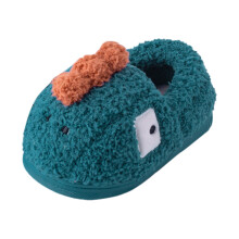 Ediodpoh Niedliche Herbst-/Winter-Kinderpantoffeln – Leicht, warm, weich, flache Sohle, Marineblau, Cartoon-Tierdesign, geeignet für Kinderfüße