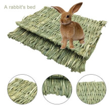 Gräsmatta Vävd bäddmatta för smådjur Gräsmattor Kaninbäddsbo Tuggleksak Bäddleksak för marsvin Papegoja Kanin Kanin Hamster Råtta