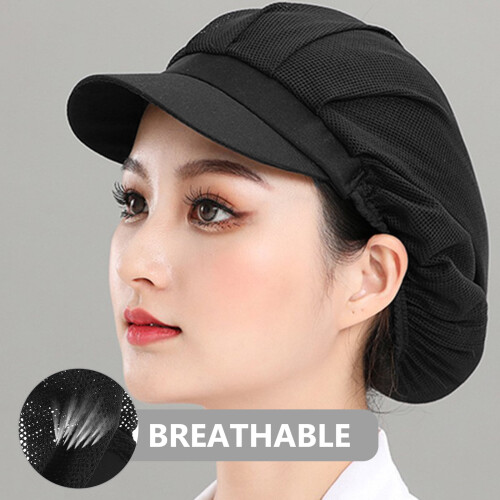 Mesh Chef Hat Kitchen Cooking Chef Cap Adjustable Food Service Hair Nets 1